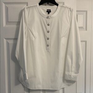 NEW! Talbots Non-Iron White Shirt, Size L